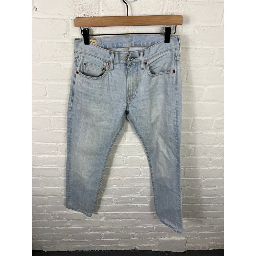 J. Crew 484 Mid Rise Slim Straight Leg Denim Jeans Light Wash Blue Size 28/30